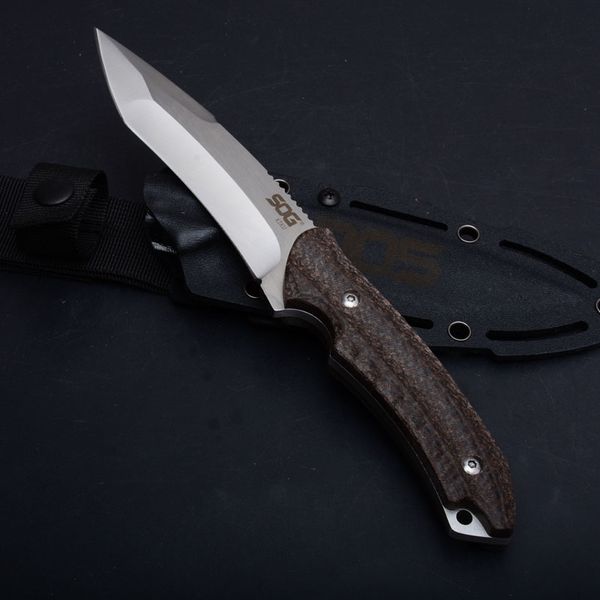 

Специальное предложение SOG KIKU фиксированным лезвием нож открытый тактический охотничий нож AUS-8 лезвие конопли ручка выживания прямо ножи