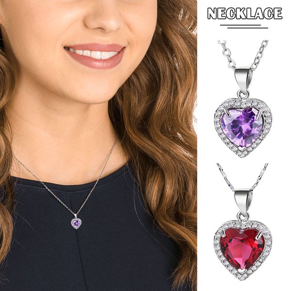 heart shape necklaces imitation crystal pendant dating gifts for women and girls m8694, Silver
heart shape necklaces imitation crystal pendant dating gifts for women and girls m8694, Silver