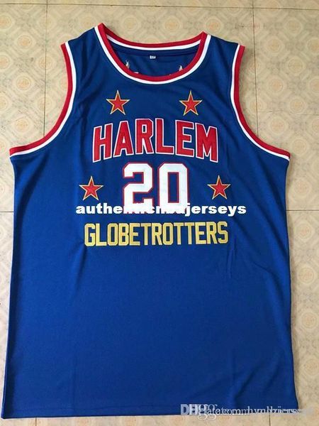 harlem globetrotters #20 marques haynes men's basketball jersey all size embroidery stitched customize any name and name xs-6xl vest je, Black;blue 
harlem globetrotters #20 marques haynes men's basketball jersey all size embroidery stitched customize any name and name xs-6xl vest je, Black;blue