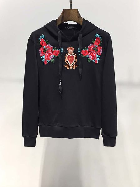 rose embroidery hooded sweater men and women with the same paragraph spring and autumn new european station tide brand casual slim long-slee, Black
rose embroidery hooded sweater men and women with the same paragraph spring and autumn new european station tide brand casual slim long-slee, Black