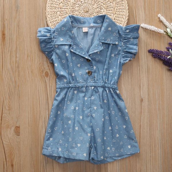 summer baby girl flare sleeve ruffle cotton sleeveless single-breasted romper children heart print draped jumpsuit clothes, Blue
summer baby girl flare sleeve ruffle cotton sleeveless single-breasted romper children heart print draped jumpsuit clothes, Blue