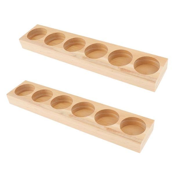 2 pieces wood essential oil displaying storage rack hold 6pcs 15ml bottles
2 pieces wood essential oil displaying storage rack hold 6pcs 15ml bottles
