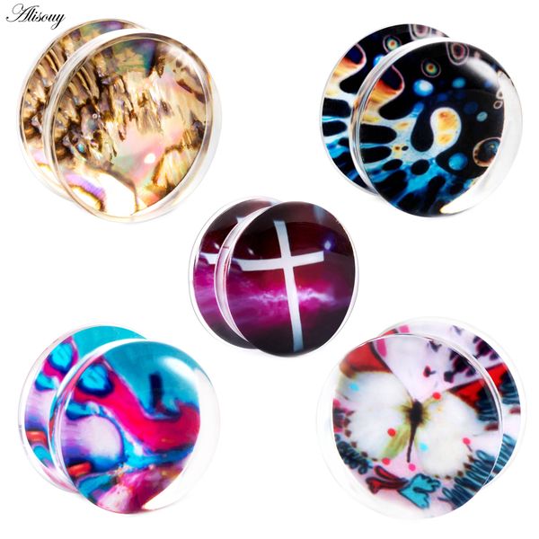 alisouy 2pcs ear gauges tunnels acrylic transparent animal butterfly cross ear plugs tunnel expander piercing body stretcher, Slivery;golden
alisouy 2pcs ear gauges tunnels acrylic transparent animal butterfly cross ear plugs tunnel expander piercing body stretcher, Slivery;golden