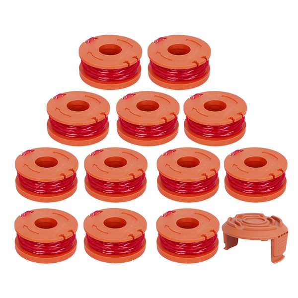 12+1 pcs replacement 10-foot grass synthetic trimmer/edger spool line compatible model worx wg180 wg163 wa0010 power tool
12+1 pcs replacement 10-foot grass synthetic trimmer/edger spool line compatible model worx wg180 wg163 wa0010 power tool