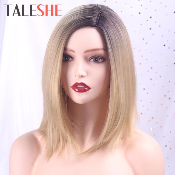 ombre blonde short straight synthetic bob wigs for women 12 inches fashion party wig cosplay side part heat resistant taleshe, Black
ombre blonde short straight synthetic bob wigs for women 12 inches fashion party wig cosplay side part heat resistant taleshe, Black