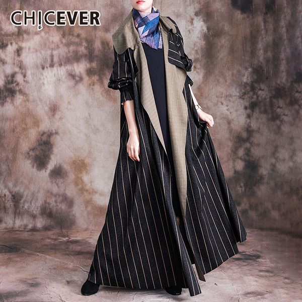 chicever повседневная полосатый хит цвет женские шерстяные пальто нагрудный воротник flare рукавом негабаритных длинное пальто женский 2019, Black
chicever повседневная полосатый хит цвет женские шерстяные пальто нагрудный воротник flare рукавом негабаритных длинное пальто женский 2019, Black