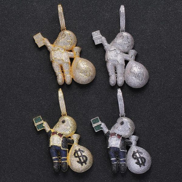 brass cz stone cartoon men money bag pendant hip hop necklace jewelry bling bling iced out, Silver
brass cz stone cartoon men money bag pendant hip hop necklace jewelry bling bling iced out, Silver