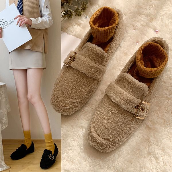 winter shoes women women's moccasins all-match casual female sneakers round toe autumn loafers with fur flats new fall slip-on, Black
winter shoes women women's moccasins all-match casual female sneakers round toe autumn loafers with fur flats new fall slip-on, Black