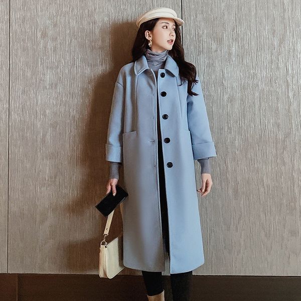 women wool blends coat jacket women's fall autumn winter korean leisure overcoat long elegant jackets coats blend sky blue, Black
women wool blends coat jacket women's fall autumn winter korean leisure overcoat long elegant jackets coats blend sky blue, Black