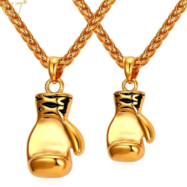 u7 boxing glove necklaces & pendants gold color stainless steel fitness sport men jewelry sale p905, Silver
u7 boxing glove necklaces & pendants gold color stainless steel fitness sport men jewelry sale p905, Silver