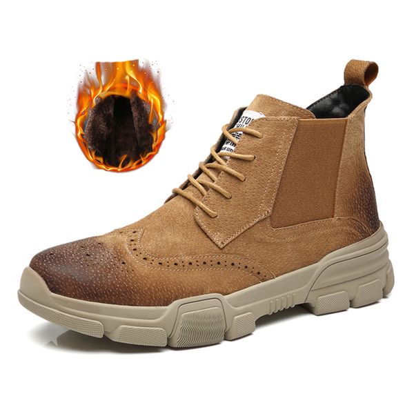winter boots for men genuine leather brogues shoes men martin boots fashion sneakers boots shoes female footwear, Black
winter boots for men genuine leather brogues shoes men martin boots fashion sneakers boots shoes female footwear, Black
