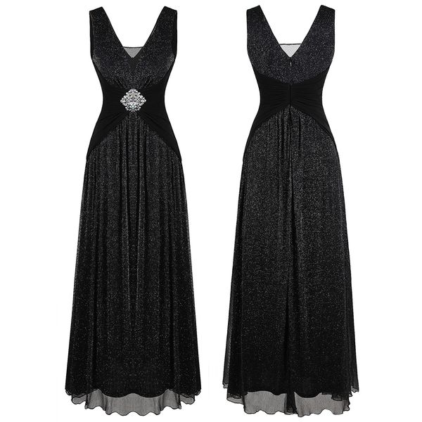 angel-fashions women's v neck pleated beading evening dress long a line formal party gown black 486258i, Black;red
angel-fashions women's v neck pleated beading evening dress long a line formal party gown black 486258i, Black;red