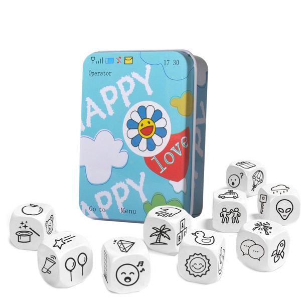 kids telling story dice metal box english rules family/parents/party funny imagine education toys for children learning toys
kids telling story dice metal box english rules family/parents/party funny imagine education toys for children learning toys