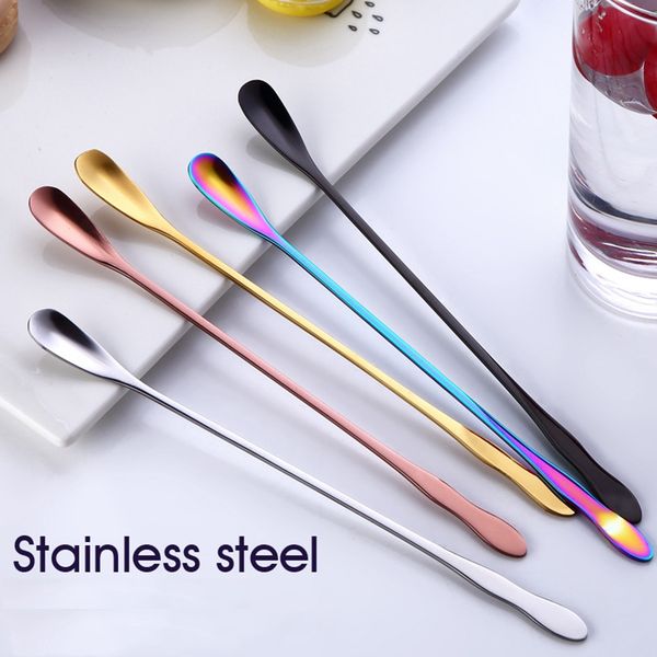 304 stainless steel coffee spoon cute long handle coffee spoon with gourd handle restaurant & bar stirring spoon 260/200mm dhl
304 stainless steel coffee spoon cute long handle coffee spoon with gourd handle restaurant & bar stirring spoon 260/200mm dhl