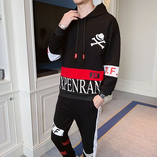 zhijing письмо печати цвет соответствия мужчины толстовки костюм осень корейский стиль мода повседневная молодежь с длинными рукавами мужчин, Gray
zhijing письмо печати цвет соответствия мужчины толстовки костюм осень корейский стиль мода повседневная молодежь с длинными рукавами мужчин, Gray