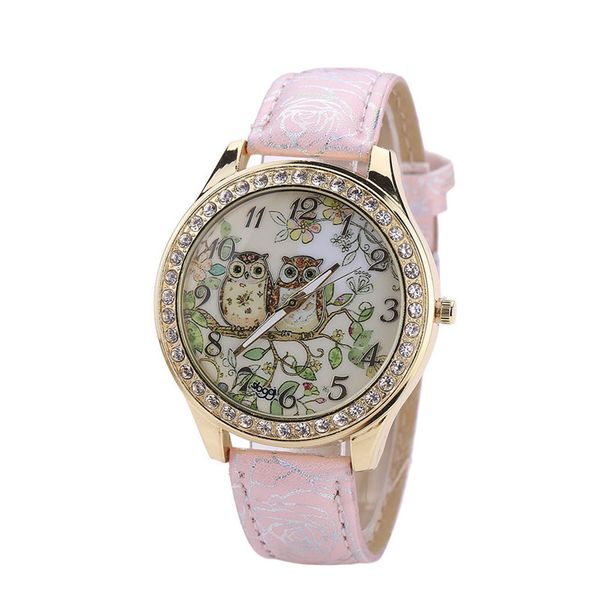 9s & male and female universal cartoon owl couple models diamond quartz watch watches 0717, Slivery;brown
9s & male and female universal cartoon owl couple models diamond quartz watch watches 0717, Slivery;brown