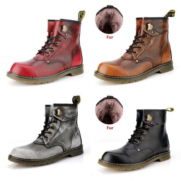 vancat brand cowhide split autumn winter warm fur vintage motorcycle boots male riding shoes men snow ankle high men's boots, Black
vancat brand cowhide split autumn winter warm fur vintage motorcycle boots male riding shoes men snow ankle high men's boots, Black