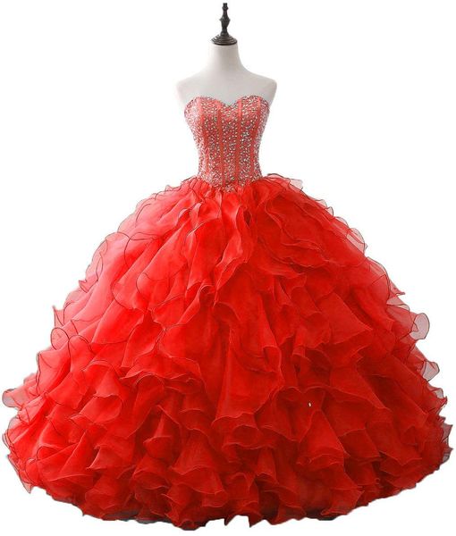 2019 new fashion crystal beading ball gown quinceanera dresses organza plus size sweet 16 dresses debutante 15 year formal party dress bq166, Blue;red
2019 new fashion crystal beading ball gown quinceanera dresses organza plus size sweet 16 dresses debutante 15 year formal party dress bq166, Blue;red