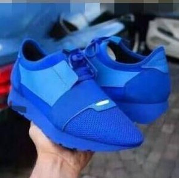 Image of Name Race Runner Shoe Man Casual Race Runner Shoes Woman Comfortable Pointed Toe Low Cut New Color Mesh Trainer Shoes Size 35-47