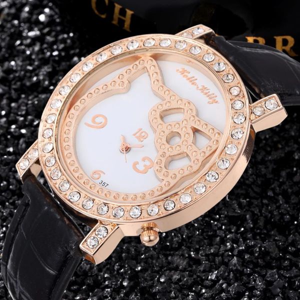 children watch new design crystal hello kitty cute quartz watch ladies fashion leather strap girl giftsaats reloj mujer, Blue
children watch new design crystal hello kitty cute quartz watch ladies fashion leather strap girl giftsaats reloj mujer, Blue