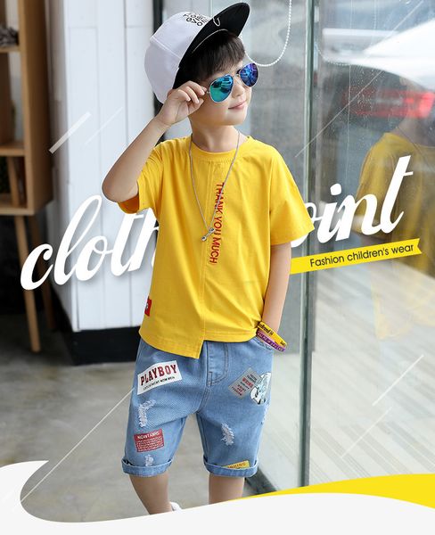 big boy short sleeve t shirt+a pair of jeans 2pc sport sets summer children's clothing kids new summer boys clothes suits 3-13y, White
big boy short sleeve t shirt+a pair of jeans 2pc sport sets summer children's clothing kids new summer boys clothes suits 3-13y, White