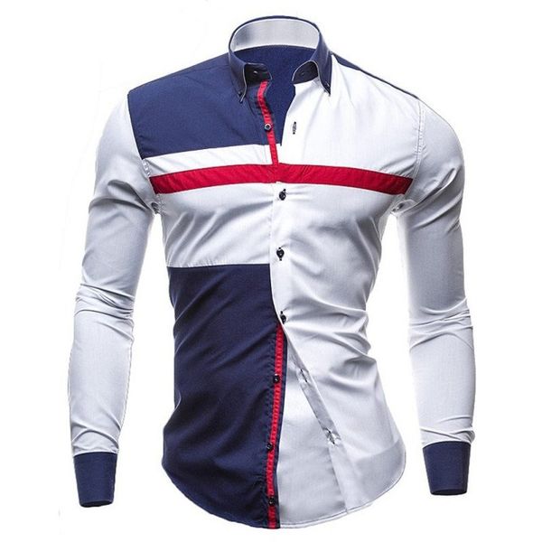 brand new autumn men casual shirt fashion patchwork long sleeve mens shirts slim fit dress shirt camisa men clothes -xxl, White;black
brand new autumn men casual shirt fashion patchwork long sleeve mens shirts slim fit dress shirt camisa men clothes -xxl, White;black