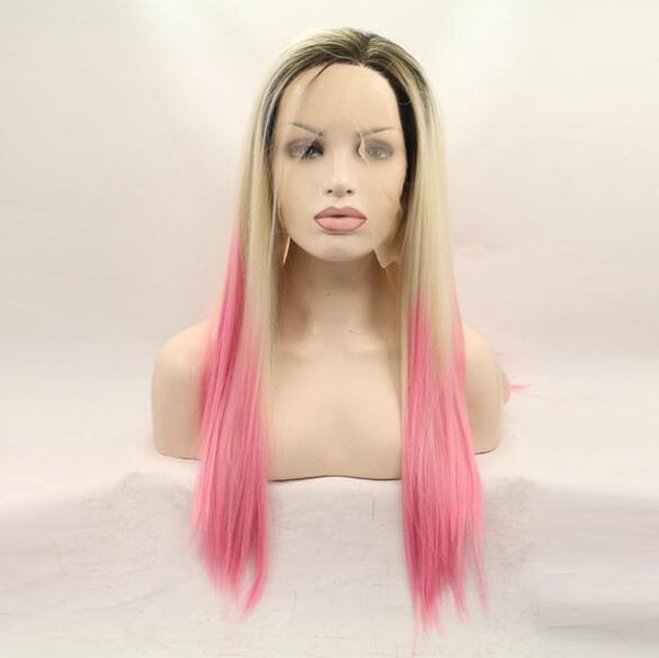 the most popular european and american movie star wigs fashion gradient color 22-24 inches long straight hair front lace chemical fiber wig, Black
the most popular european and american movie star wigs fashion gradient color 22-24 inches long straight hair front lace chemical fiber wig, Black