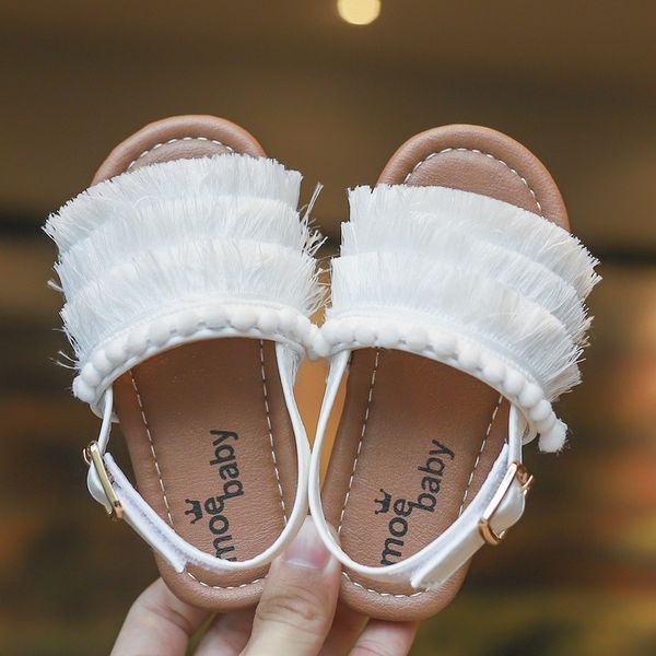 children kids tassels sandals princess shoes cute baby girl soft bottom beach shoes 3 color antil-slip soft sole summer, Black;red
children kids tassels sandals princess shoes cute baby girl soft bottom beach shoes 3 color antil-slip soft sole summer, Black;red