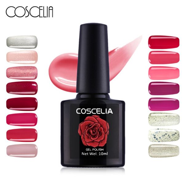 coscelia gel nail polish 10ml uv soak off gel varnish shiny nail glitter uv led gel polish semi permanent varnish nail art, Red;pink
coscelia gel nail polish 10ml uv soak off gel varnish shiny nail glitter uv led gel polish semi permanent varnish nail art, Red;pink