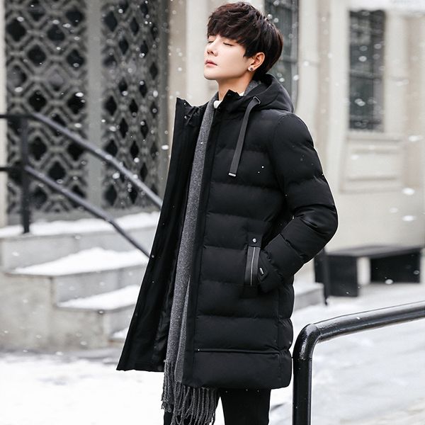 winter cotton parkas men's casual warm jacket new trend down jacket youth handsome long cotton thick coat men, Black
winter cotton parkas men's casual warm jacket new trend down jacket youth handsome long cotton thick coat men, Black