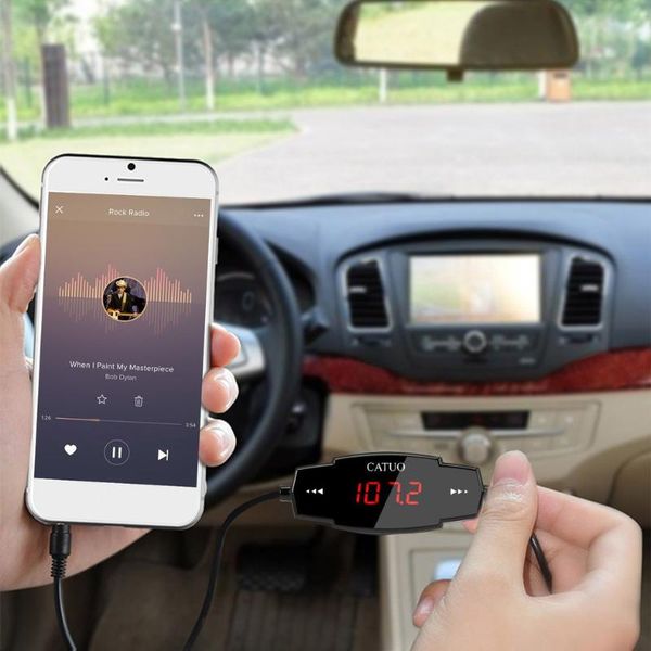 catuo fm transmitter car kit radio modulator for car with 3.5mm aux plug and 5v/2.4a usb charger easy to use black
catuo fm transmitter car kit radio modulator for car with 3.5mm aux plug and 5v/2.4a usb charger easy to use black