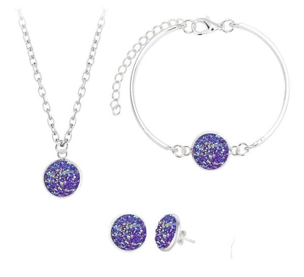 wholesale-fashion druzy drusy jewelry sets silver plated popular natural stone crystal bracelet earrings necklace for women lady jewelry, Black
wholesale-fashion druzy drusy jewelry sets silver plated popular natural stone crystal bracelet earrings necklace for women lady jewelry, Black