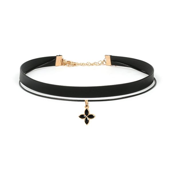 selling accessories suede clover necklace double layer choker clover necklace neck ring, Silver
selling accessories suede clover necklace double layer choker clover necklace neck ring, Silver