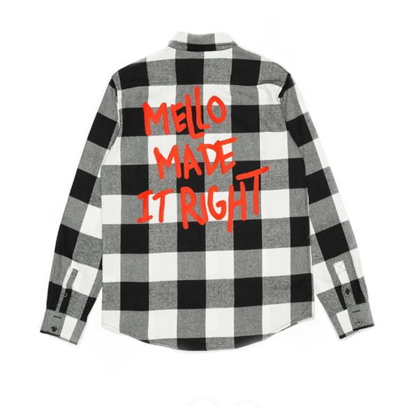 mello made it right button-up marshmelloelectronic syllable periphery plaid shirt long sleeve edm 100 dj clothes, White;black
mello made it right button-up marshmelloelectronic syllable periphery plaid shirt long sleeve edm 100 dj clothes, White;black