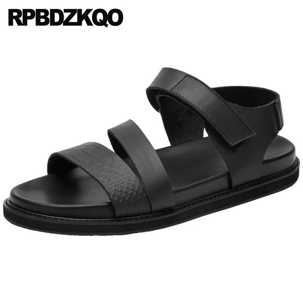 luxury breathable designer shoes men runway gladiator genuine leather strap roman summer sandals open toe black
luxury breathable designer shoes men runway gladiator genuine leather strap roman summer sandals open toe black