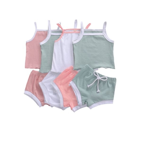 девушки summer 2 piece set fresh solid color suspender верхняя и drawstring эластичный пояс короткие штаны костюм, White
девушки summer 2 piece set fresh solid color suspender верхняя и drawstring эластичный пояс короткие штаны костюм, White