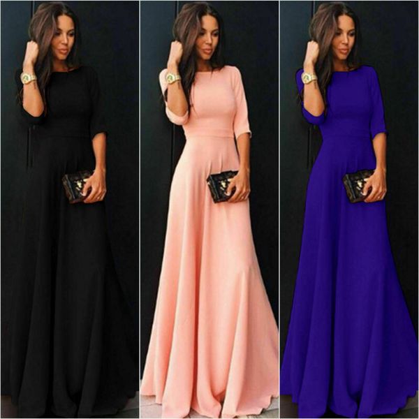 2019 summer elegant women half sleeve slim empire o-neck vestido evening formal party prom long maxi dress plus size s-2xl, Black;gray
2019 summer elegant women half sleeve slim empire o-neck vestido evening formal party prom long maxi dress plus size s-2xl, Black;gray