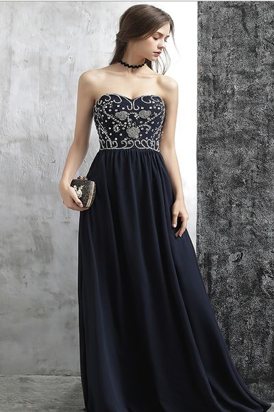 new formal evening dress long hair chest cleaning navy blue hand-made dangle zipper party dresses, Black;red
new formal evening dress long hair chest cleaning navy blue hand-made dangle zipper party dresses, Black;red