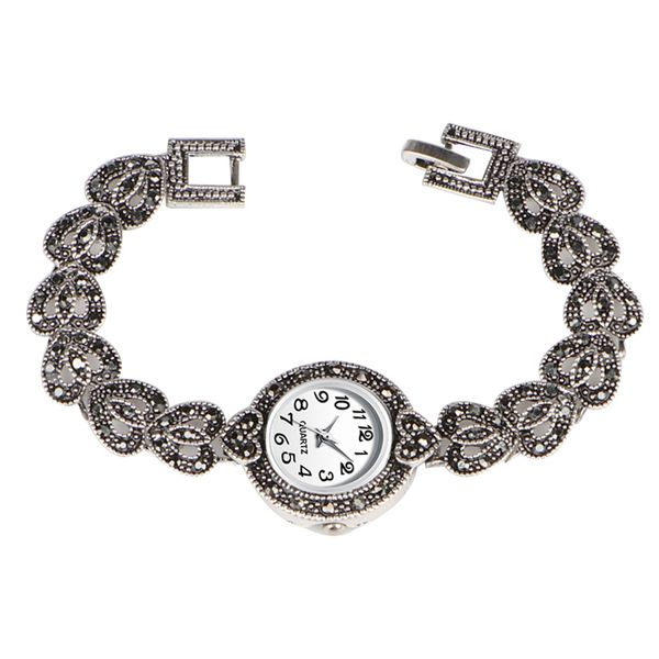 revelry 2019 new luxury quartz watch women fashion antique silver women's watches bright black crystal vintage bracelet watch, Slivery;brown
revelry 2019 new luxury quartz watch women fashion antique silver women's watches bright black crystal vintage bracelet watch, Slivery;brown