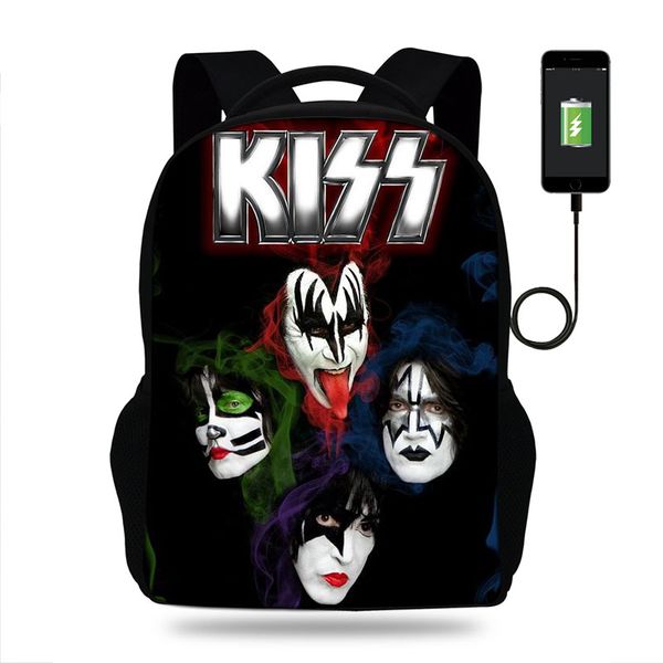 cool kiss rock band print backpack for teenage boys children usb school bags men women bag rock lapbackpack kids book bag
cool kiss rock band print backpack for teenage boys children usb school bags men women bag rock lapbackpack kids book bag