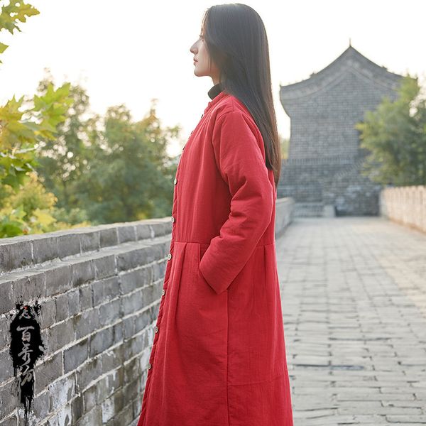 2019 winter cotton linen women's dress new style origional style retro padded warm zen thick large size cotton coat cotton-padde, Blue;black
2019 winter cotton linen women's dress new style origional style retro padded warm zen thick large size cotton coat cotton-padde, Blue;black