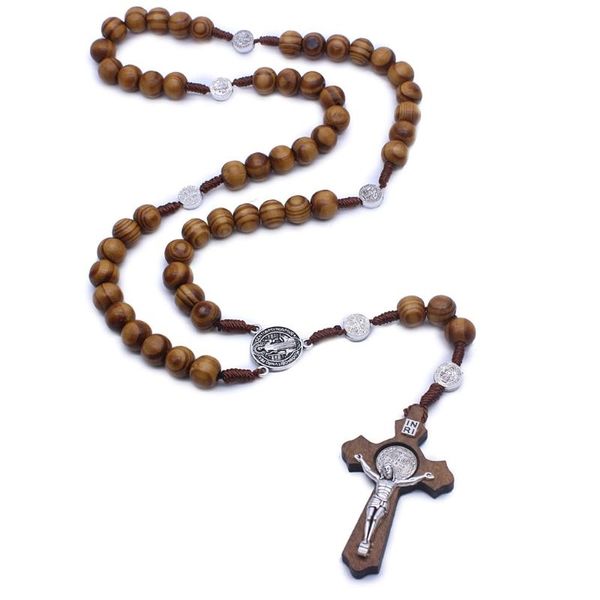 fashion handmade round bead catholic rosary cross religious wood beads men necklace charm gift other festive party supplies
fashion handmade round bead catholic rosary cross religious wood beads men necklace charm gift other festive party supplies