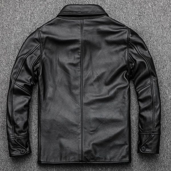 new brand mens clothes 2020 jaqueta masculina lapel business genuine leather jacket men single breasted coat blouson moto homme, Black
new brand mens clothes 2020 jaqueta masculina lapel business genuine leather jacket men single breasted coat blouson moto homme, Black