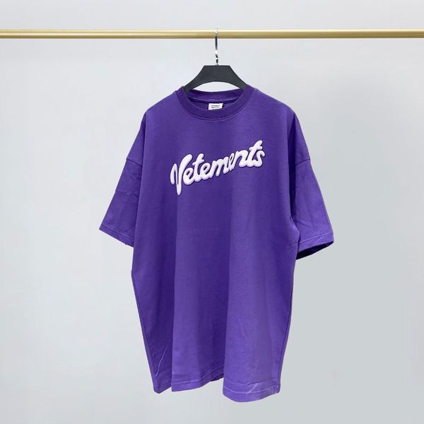 france street tide brand vetements vtm women and mens designer t shirt witt meng purple foam printing logo short-sleeved europe and america, White;black
france street tide brand vetements vtm women and mens designer t shirt witt meng purple foam printing logo short-sleeved europe and america, White;black