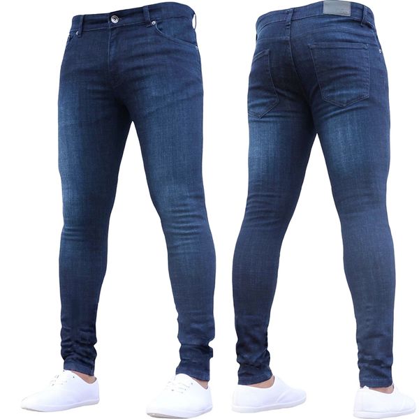 men autumn winter fashion casual stretch skinny jeans slim denim pencil pants leggings trousers plus size, Blue
men autumn winter fashion casual stretch skinny jeans slim denim pencil pants leggings trousers plus size, Blue