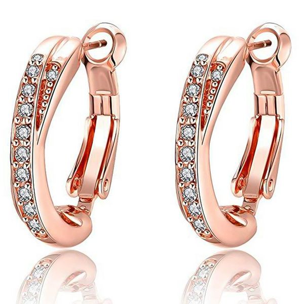 simple fashion rose gold color zircon hoop earrings for women small round hoop earrings girls lady jewelry gifts, Golden;silver
simple fashion rose gold color zircon hoop earrings for women small round hoop earrings girls lady jewelry gifts, Golden;silver