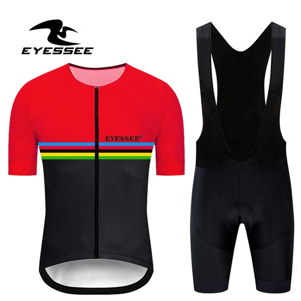 eyessee men cycling jersey suit 2020 camisa ciclismo masculina summer short-sleeve cycling clothing breathable suit, Black;blue
eyessee men cycling jersey suit 2020 camisa ciclismo masculina summer short-sleeve cycling clothing breathable suit, Black;blue