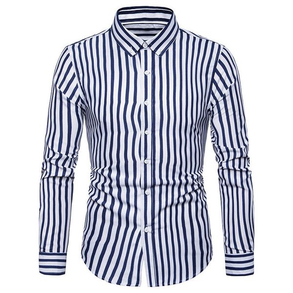 men striped shirts long sleeves slim fit breathable male for spring xrq88, White;black
men striped shirts long sleeves slim fit breathable male for spring xrq88, White;black