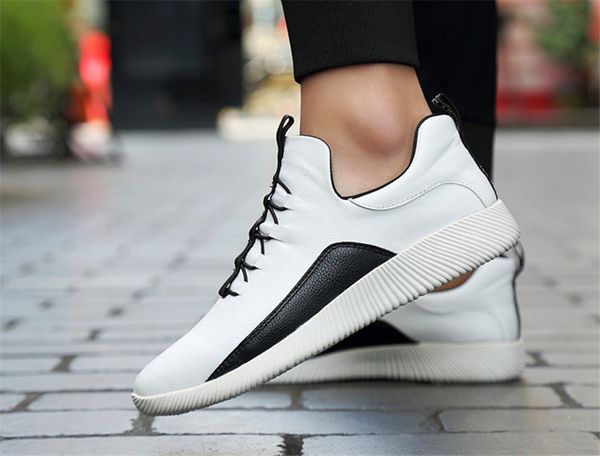 with box 2019 and comfortable casual shoes men's wild flat shoes trendy fashion black and white two-color stitching casual shoes 4
with box 2019 and comfortable casual shoes men's wild flat shoes trendy fashion black and white two-color stitching casual shoes 4