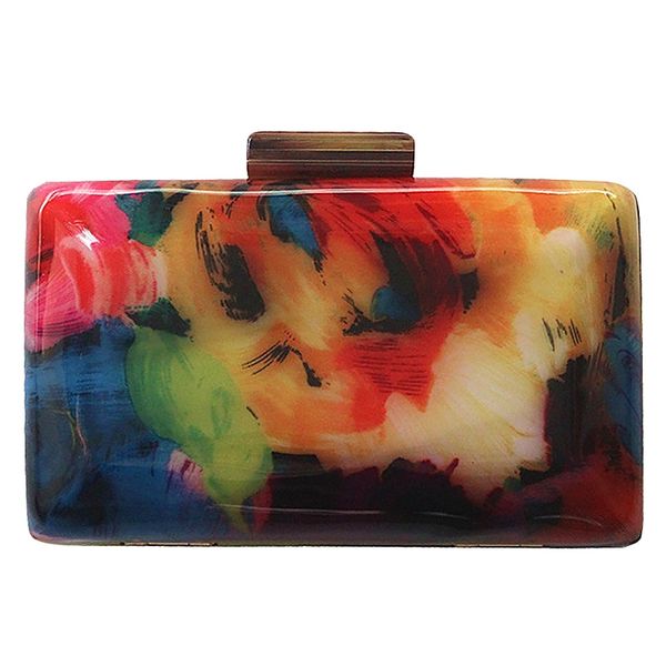 new clutch bag female evening bags acrylic bag fashion design colorful printing women shoulder casual vintage clutches purse
new clutch bag female evening bags acrylic bag fashion design colorful printing women shoulder casual vintage clutches purse
